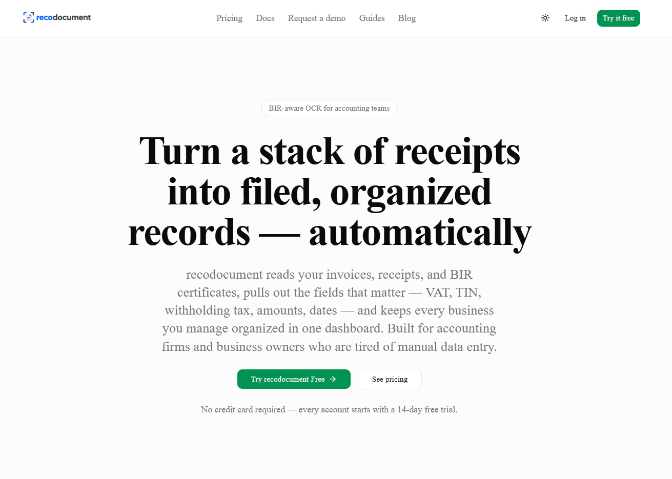 RecoDocument preview